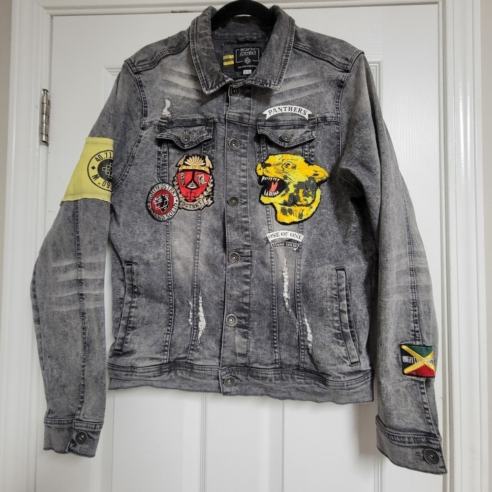 Jean Jacket By 81GHTH DSTRKT Size Large.